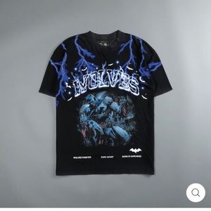 LEAGUE OF SHADOWS PREMIUM OVERSIZED TEE IN VINTAGE BLACK/BLUE